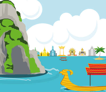 thailand travel for bayのイラスト素材