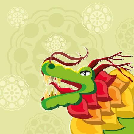 chinese dragon ancientのイラスト素材