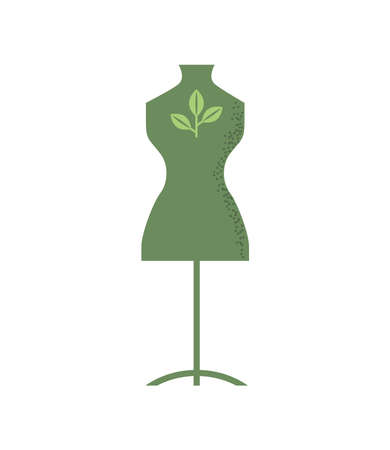 slow fashion mannequinのイラスト素材