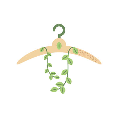 slow fashion hangerのイラスト素材