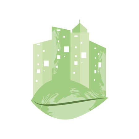 eco friendly cityのイラスト素材