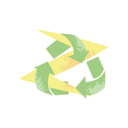 recycle and power signのイラスト素材
