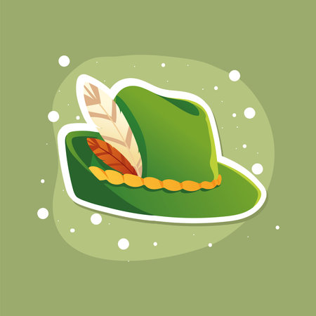 germany green hatのイラスト素材