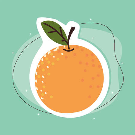 orange fruit freshのイラスト素材