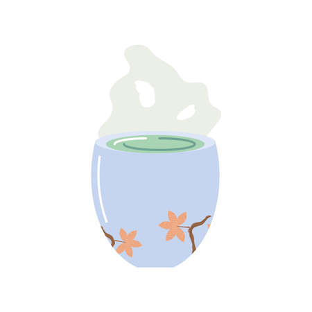 hot tea cupのイラスト素材