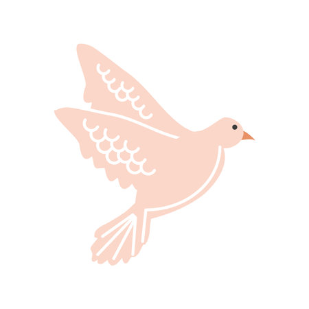 pigeon bird flyingのイラスト素材
