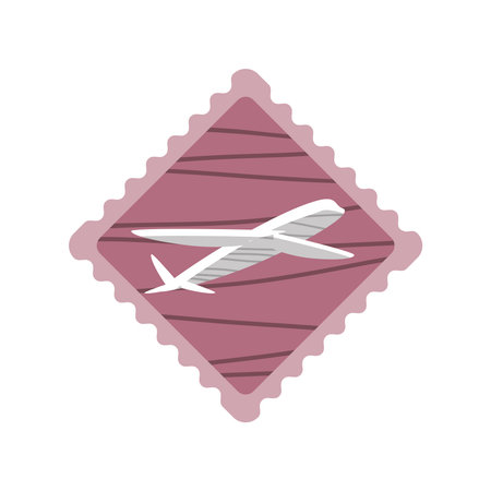 airplane post stamp