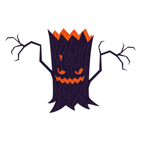 spooky dry treeのイラスト素材