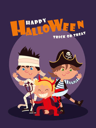 happy halloween cardのイラスト素材