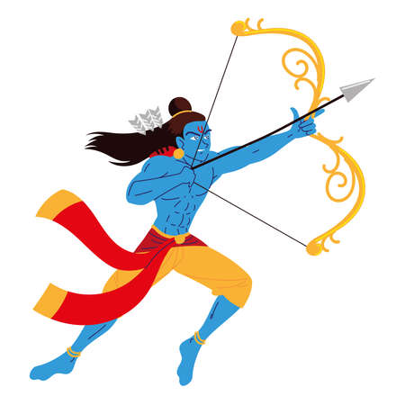 Lord rama characterのイラスト素材