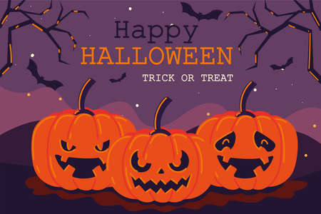 happy halloween invitationのイラスト素材