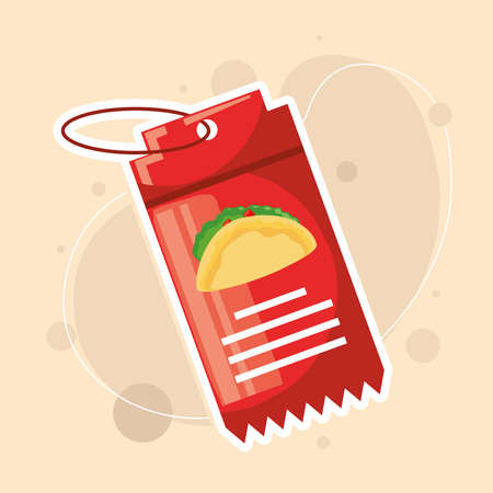 taco tag priceのイラスト素材