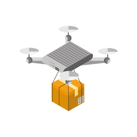 package delivery droneのイラスト素材
