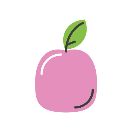 fruit fresh appleのイラスト素材