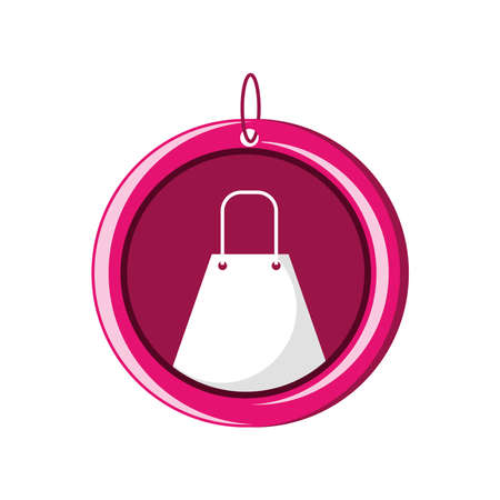 shopping bag in tagのイラスト素材