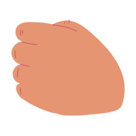 hand fist gesture iconのイラスト素材