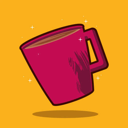 coffee in mugのイラスト素材