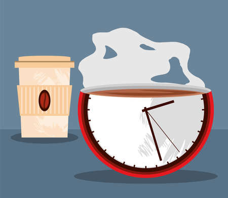 coffee break posterのイラスト素材