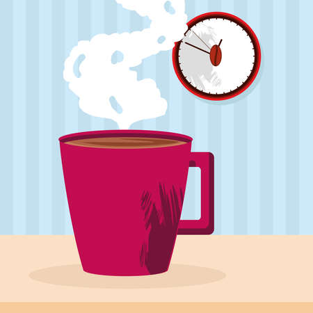 coffee break posterのイラスト素材