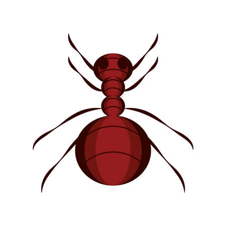 ant animal flat iconのイラスト素材