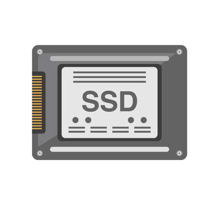 SSD card computerのイラスト素材