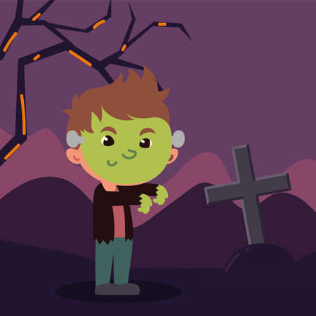 boy in monster costumeのイラスト素材