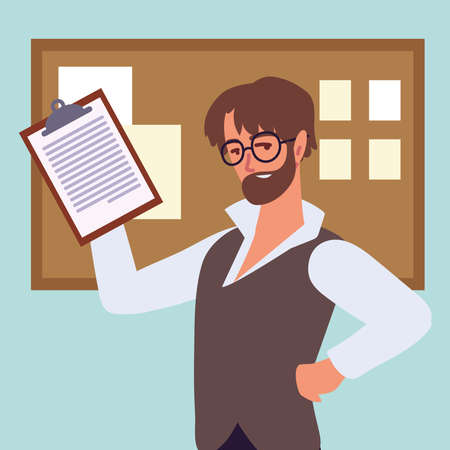 man personal assistantのイラスト素材