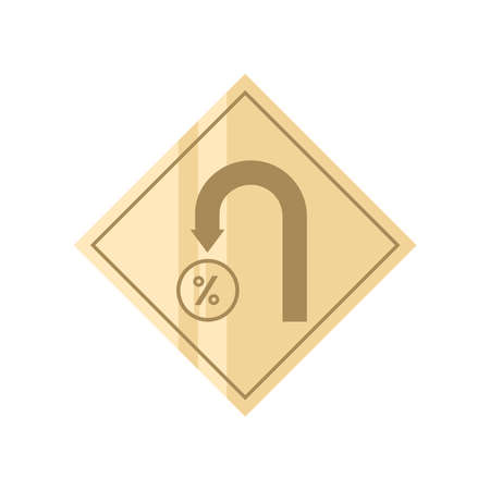 return of interest signのイラスト素材