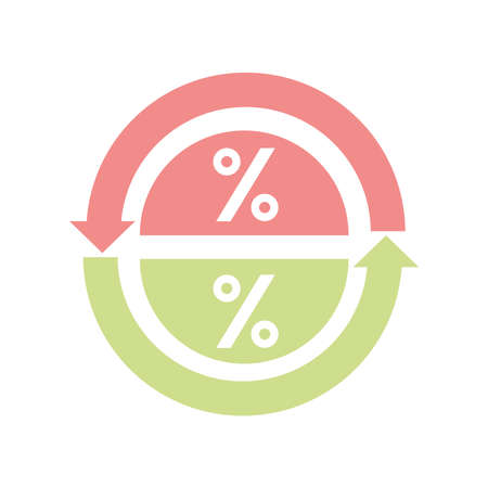 percent interest discountのイラスト素材