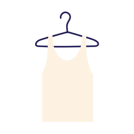 shirt in hangerのイラスト素材