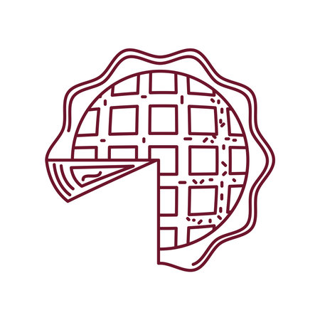 sweet pie foodのイラスト素材