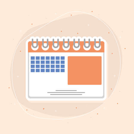 calendar planning iconのイラスト素材