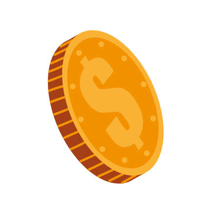 isometric coin moneyのイラスト素材