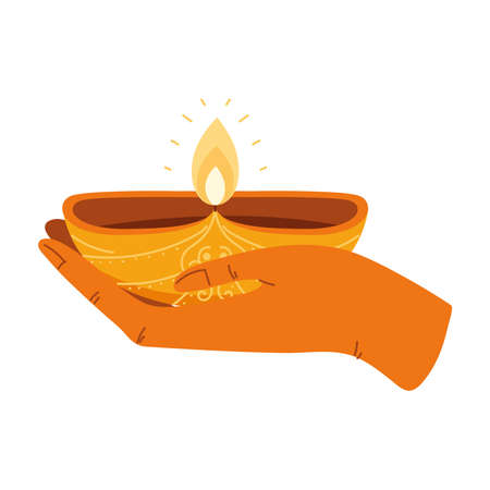 hand holding a diyaのイラスト素材