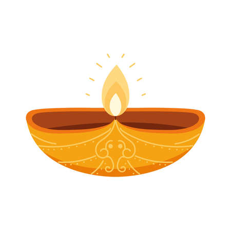 diya lamp lightのイラスト素材