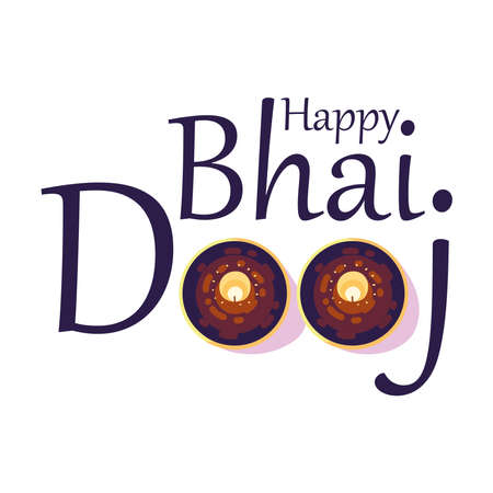 happy bhai doojのイラスト素材
