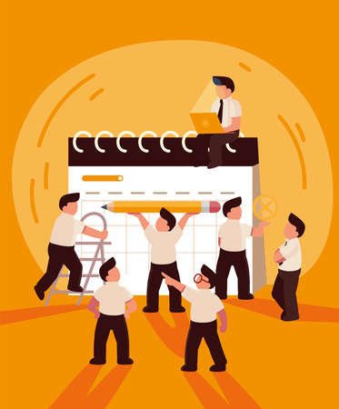 employees is planning workのイラスト素材