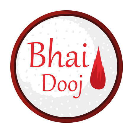 bhai dooj traditionalのイラスト素材