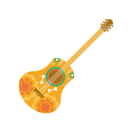 mexican guitar instrumentのイラスト素材