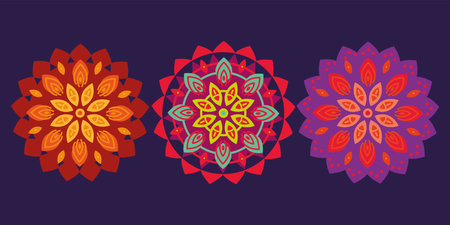 set of mandalas