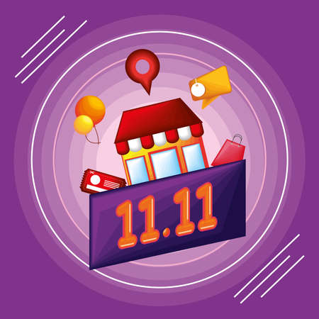 shopping day marketingのイラスト素材