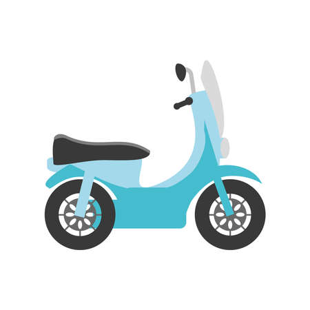 motorcycle vector isolatedのイラスト素材