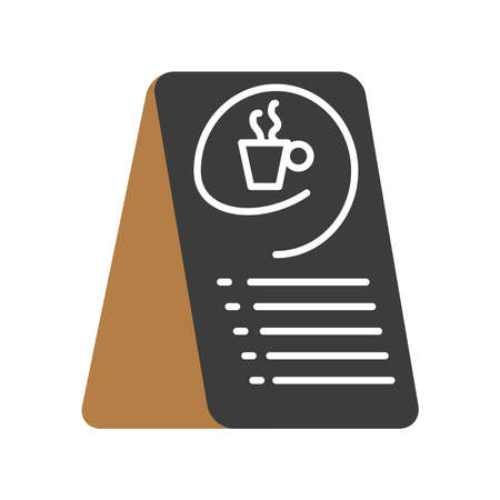 menu board coffee shopのイラスト素材