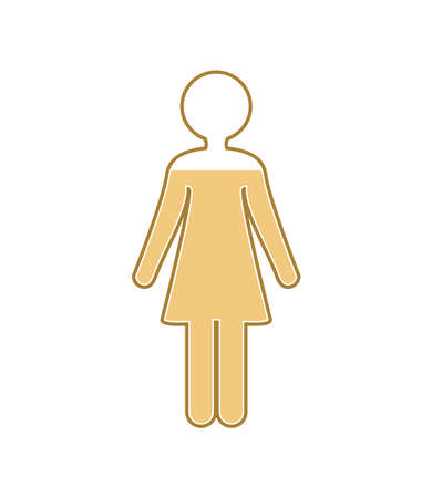 pictogram female youngのイラスト素材