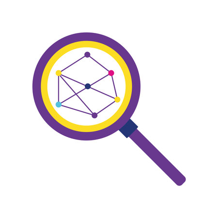 network analysis technologyのイラスト素材