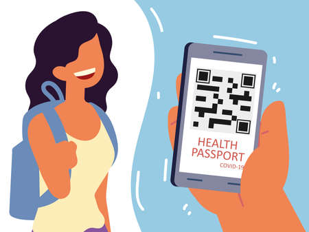 health passport for travelのイラスト素材