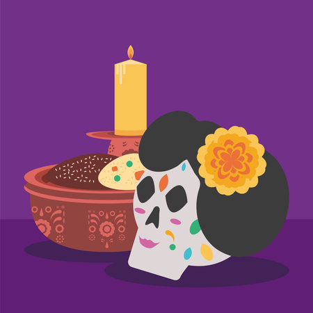 day of the dead catrinaのイラスト素材