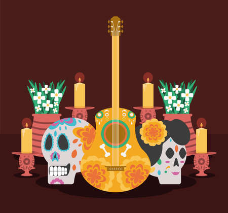 day of the dead festiveのイラスト素材