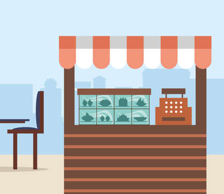 small business bakeryのイラスト素材