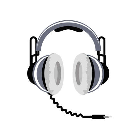 headset with plugのイラスト素材
